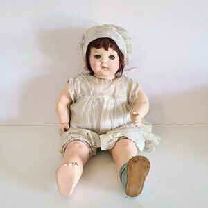 Antique Effanbee Composition Doll, Sleep Eyes, 1930s.